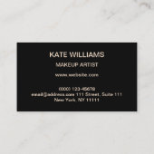 Neon yellow polka dot, polka dot, elegant visitekaartje (Achterkant)