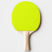 Neon Yellow Retro Trendy Kleur Fluorescent Bright Tafeltennisbatje (Achterkant)
