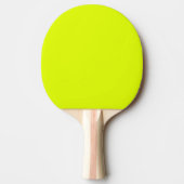Neon Yellow Retro Trendy Kleur Fluorescent Bright Tafeltennisbatje (Voorkant)