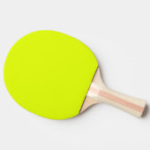 Neon Yellow Retro Trendy Kleur Fluorescent Bright Tafeltennisbatje (Zijkant)