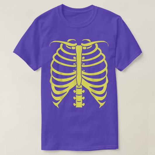 Neon Yellow Skeleton Tee T-shirt (Design voorkant)
