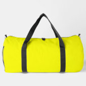 Neon Yellow Solid Color Aangepaste naam Plunjezak (Achterkant)