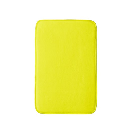 Neon Yellow Solid Color Badmat (Voorkant Verticaal)