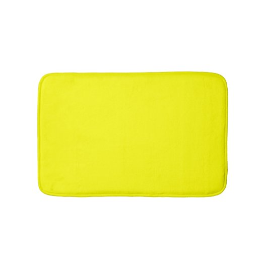 Neon Yellow Solid Color Badmat (Voorkant)