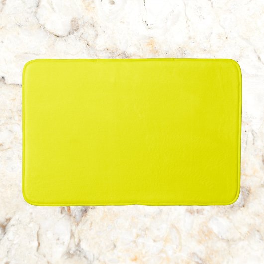 Neon Yellow Solid Color Badmat