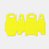 Neon Yellow Solid Color Bedankdoosjes (Uitgevouwen)