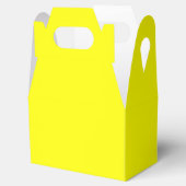 Neon Yellow Solid Color Bedankdoosjes (Geopend)