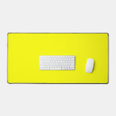 Neon Yellow Solid Color Bureaumat (Keyboard & Muis)