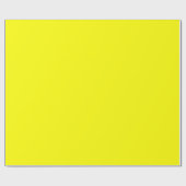 Neon Yellow Solid Color Cadeaupapier (Vlak)