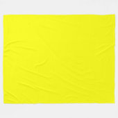 Neon Yellow Solid Color Fleece Deken (Voorkant (Horizontaal))
