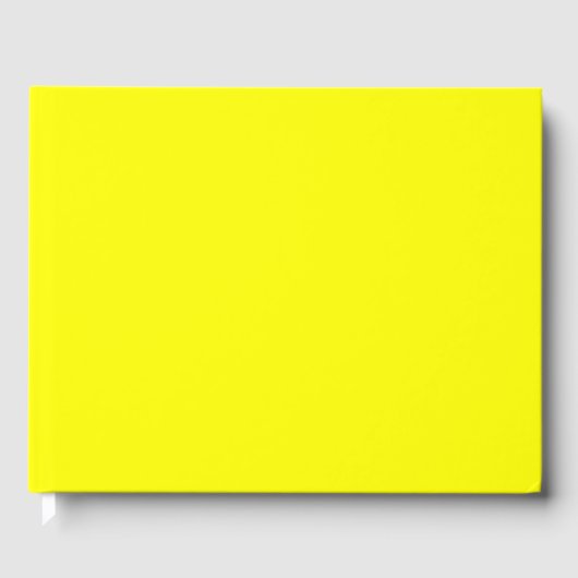 Neon Yellow Solid Color Gastenboek (Voorkant)