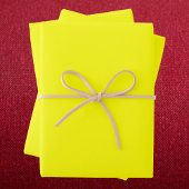 Neon Yellow Solid Color Inpakpapier Vel