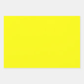 Neon Yellow Solid Color Inpakpapier Vel (Voorkant 2)