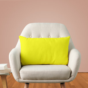 Neon Yellow Solid Color Kussen