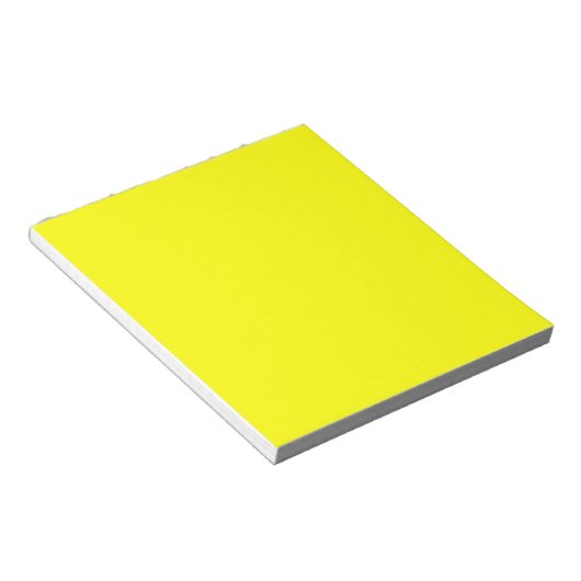 Neon Yellow Solid Color Notitieblok (Schuin)