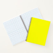 Neon Yellow Solid Color Notitieboek (Binnen)