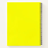 Neon Yellow Solid Color Notitieboek (Achterkant)