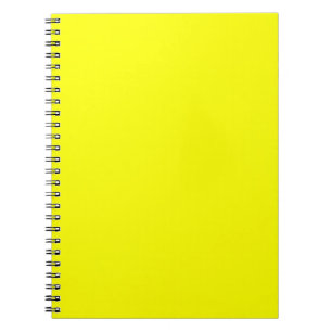 Neon Yellow Solid Color Notitieboek