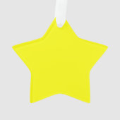 Neon Yellow Solid Color Ornament (achterkant)