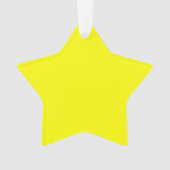 Neon Yellow Solid Color Ornament (voorkant)