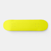 Neon Yellow Solid Color Persoonlijk Skateboard (Horizontaal)