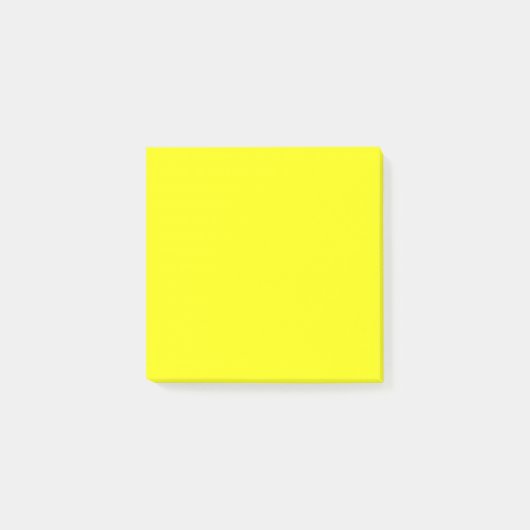Neon Yellow Solid Color Post-it® Notes (Voorkant)