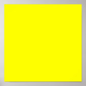 Neon Yellow Solid Color Poster (Voorkant)