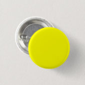 Neon Yellow Solid Color Ronde Button 3,2 Cm (Voorkant /achterkant)