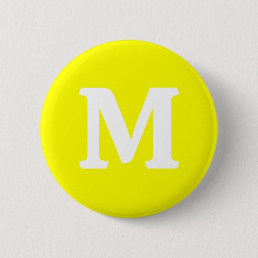 Neon Yellow Solid Color Ronde Button 5,7 Cm (Voorkant)