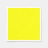 Neon Yellow Solid Color Servet (Voorkant)