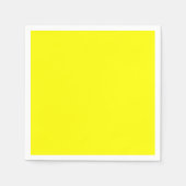 Neon Yellow Solid Color Servet (Voorkant)