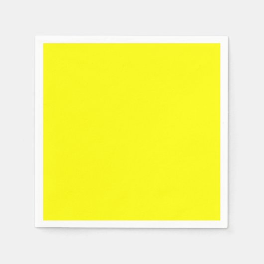 Neon Yellow Solid Color Servet (Voorkant)