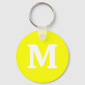 Neon Yellow Solid Color Sleutelhanger (Voorkant)