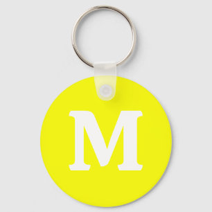 Neon Yellow Solid Color Sleutelhanger
