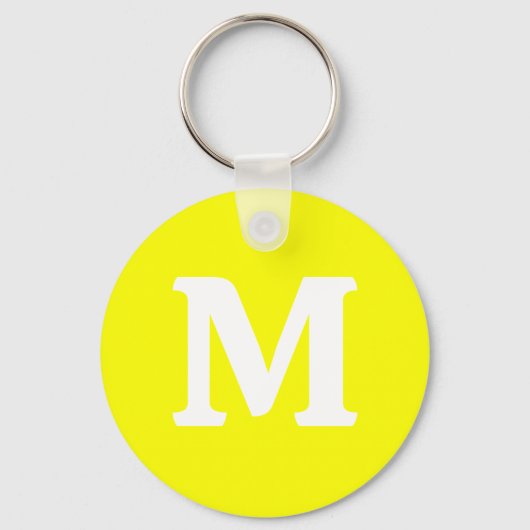 Neon Yellow Solid Color Sleutelhanger (Voorkant)