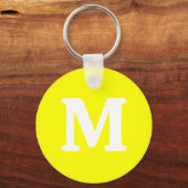 Neon Yellow Solid Color Sleutelhanger (Voorkant)