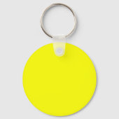 Neon Yellow Solid Color Sleutelhanger (Achterkant)