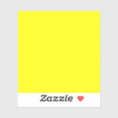 Neon Yellow Solid Color Sticker (Vel)