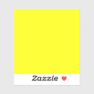 Neon Yellow Solid Color Sticker