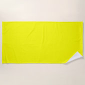 Neon Yellow Solid Color Strandlaken (Voorkant)