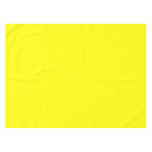 Neon Yellow Solid Color Tafelkleed (Voorkant (Horizontaal))