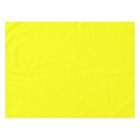 Neon Yellow Solid Color Tafelkleed (Voorkant (Horizontaal))