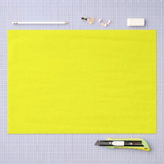 Neon Yellow Solid Color Tissuepapier (Craft)
