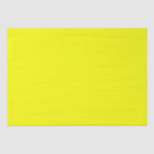 Neon Yellow Solid Color Tissuepapier (Voorkant)