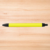 Neon Yellow Solid Color Zwarte Inkt Pen
