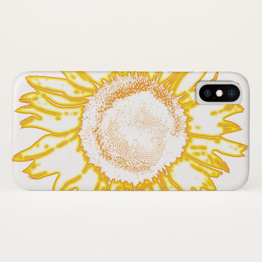 Neon Yellow Sunflower Case-Mate iPhone Case (Achterkant (horizontaal))