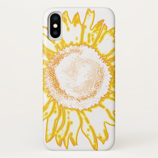 Neon Yellow Sunflower Case-Mate iPhone Case (Achterkant)
