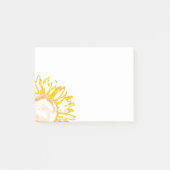 Neon Yellow Sunflower Post-it® Notes (Voorkant)