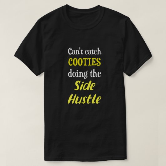 Neon Yellow Text Uni. T-shirt (Design voorkant)
