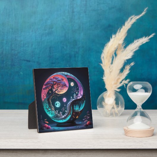 Neon Yin Yang Surreal Fantasy 1 Fotoplaat (Insitu)